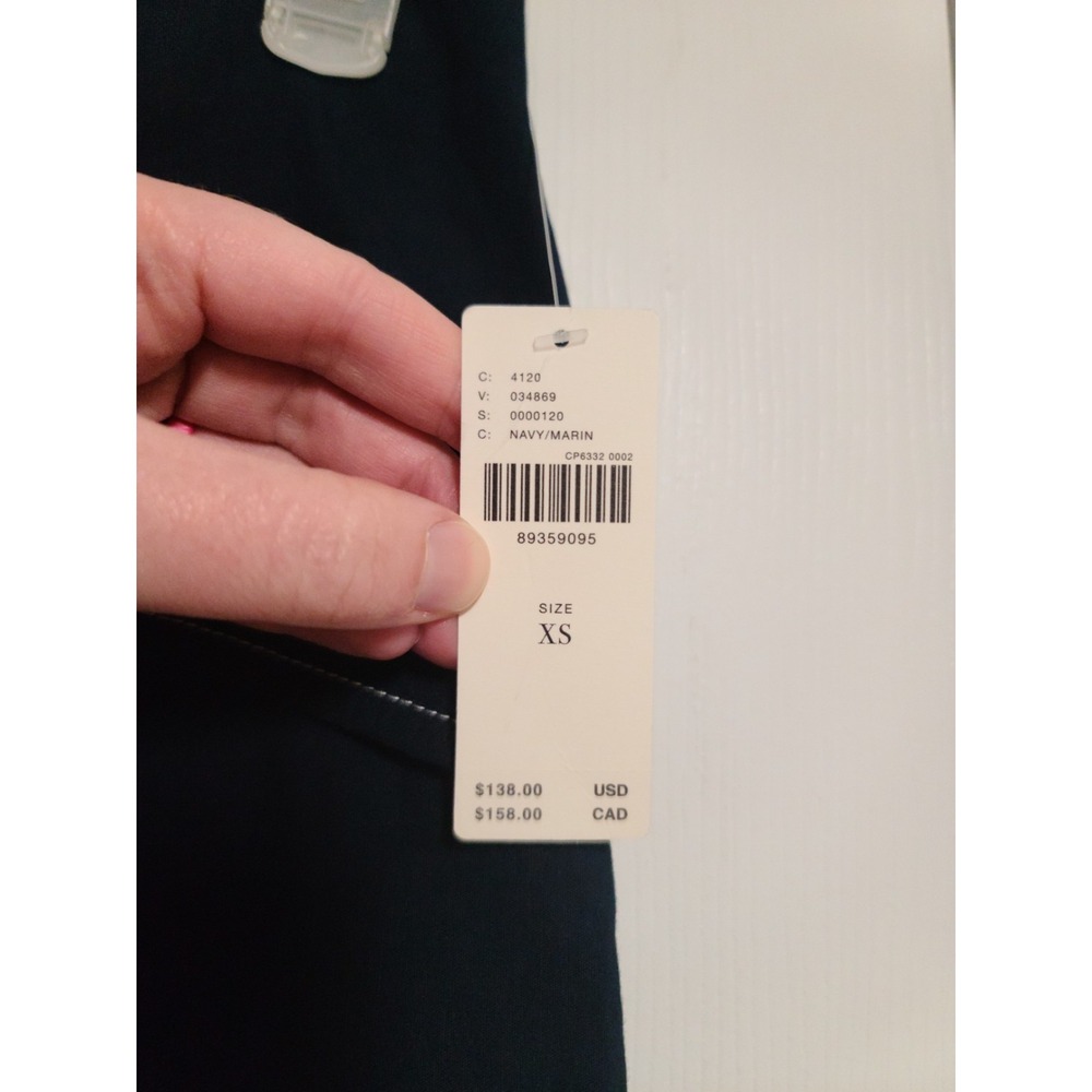 Maeve By Anthropologie Navy Blue Midi Skirt With White Stitching - Picture 5 of 15